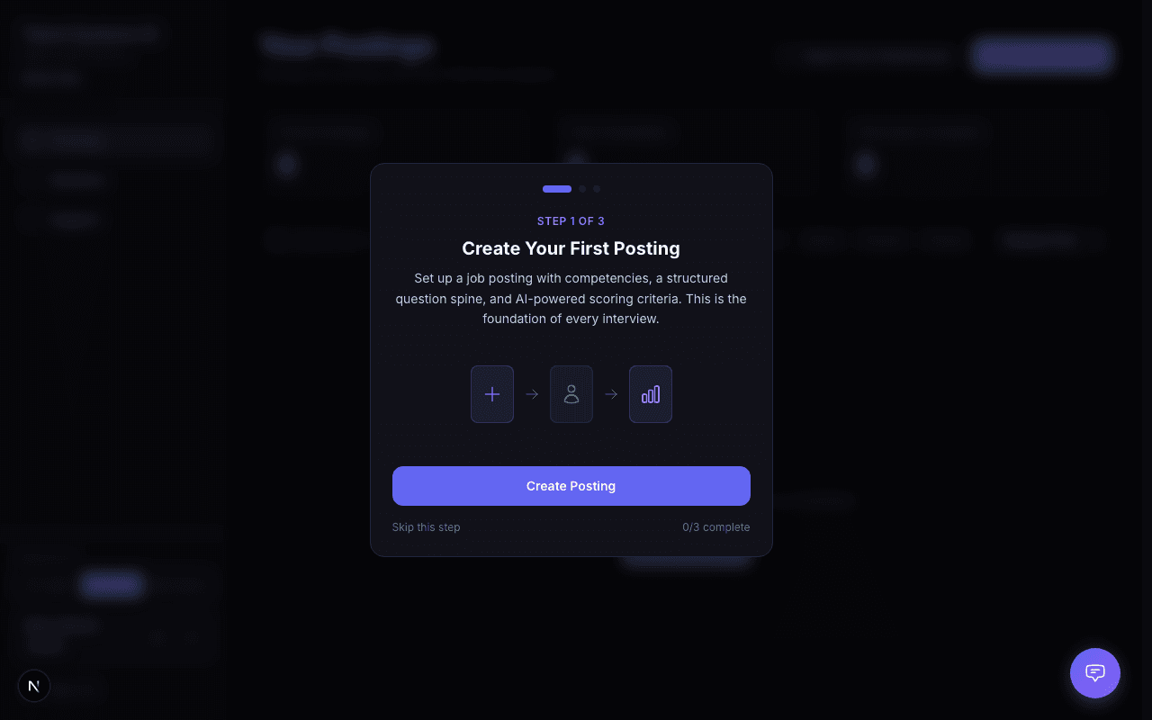 Employer dashboard showing your active postings with integration badges