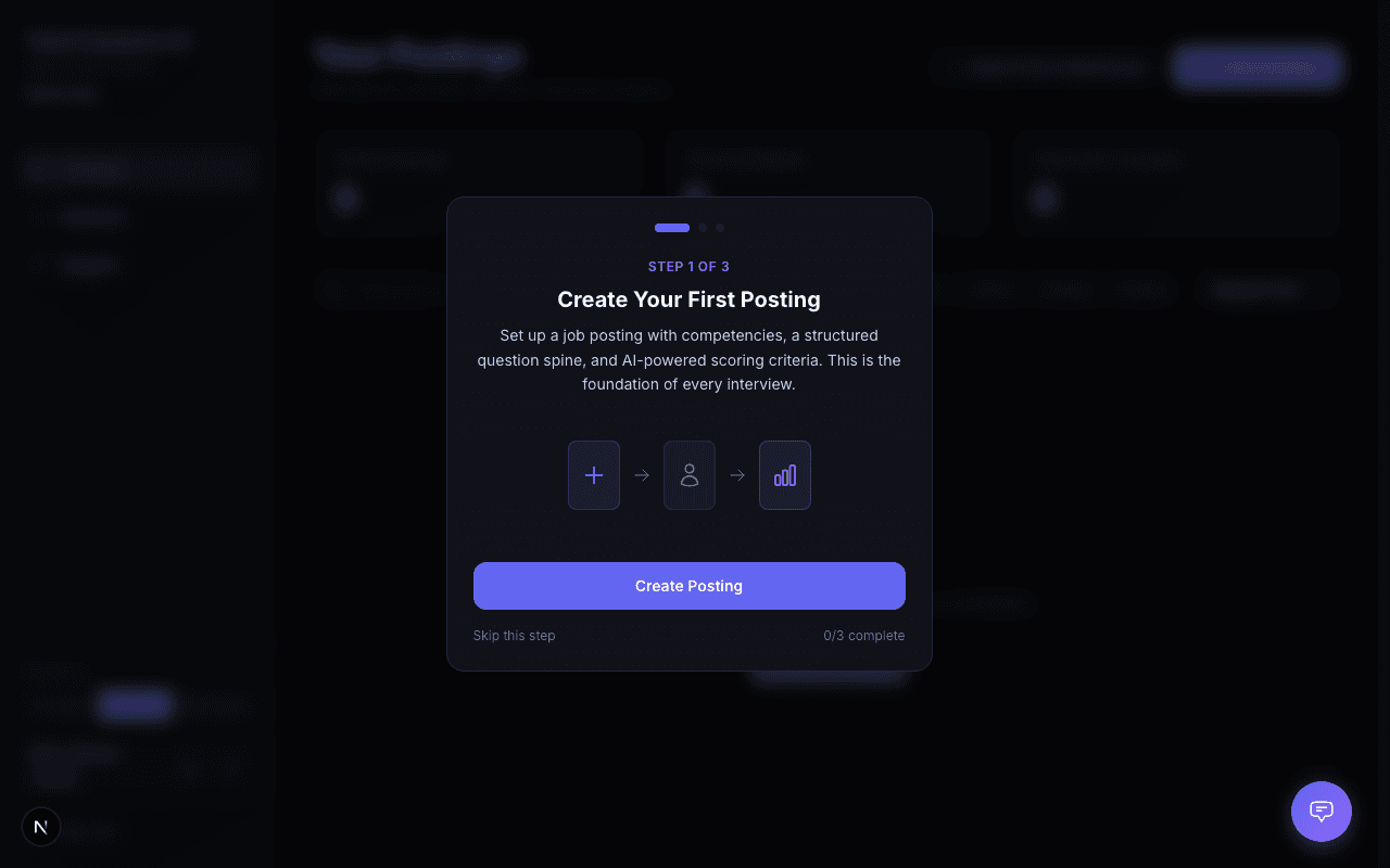 Dashboard showing draft and active postings with the Draft filter tab active